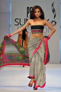 Ittehad Lawn Prints at PFDC Sunsilk Fashion Week Lahore 2011 by Mehdi