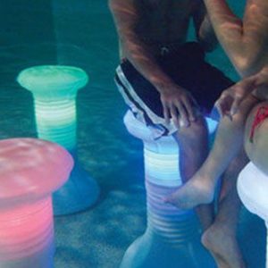 Illuminated In Pool Barstool