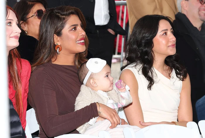 Pics Priyanka Chopra Reveals Daughter's Face To The World