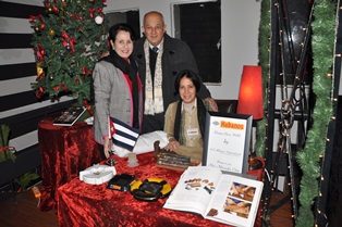 Cuban Ambassador Jesus Zenen Buergo Concepcion, his wife & Mercedes Hernandez Orta