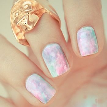 Watercolor Nail Art Designs