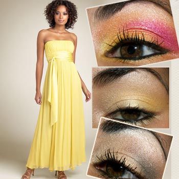 Eye Makeup for Yellow Dress
