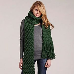 Giant Cable Scarf Style for Fall 2013