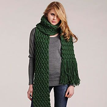Giant Cable Scarf Style for Fall 2013