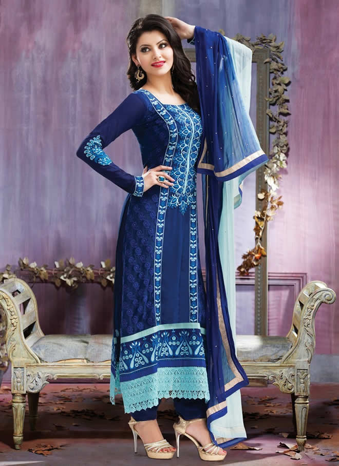 ladies navy blue dresses