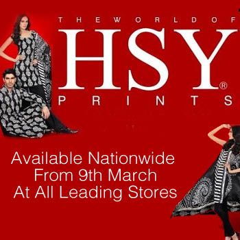 HSY Lawn Prints Collections Hits Lahore