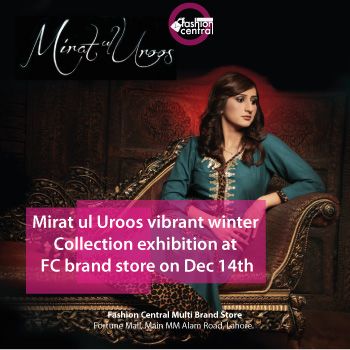 Mirat ul Uroos Winter Collection Exhibitin at Fashion Central Multi Brand Store