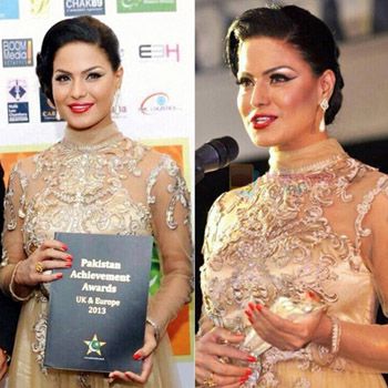 Veena received Most Successful Pakistani Entertainer on the Globe in UK