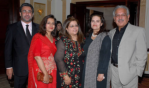 Mian Imran, Ruby, Seema, Mr and Mrs Iftikhar Rashid