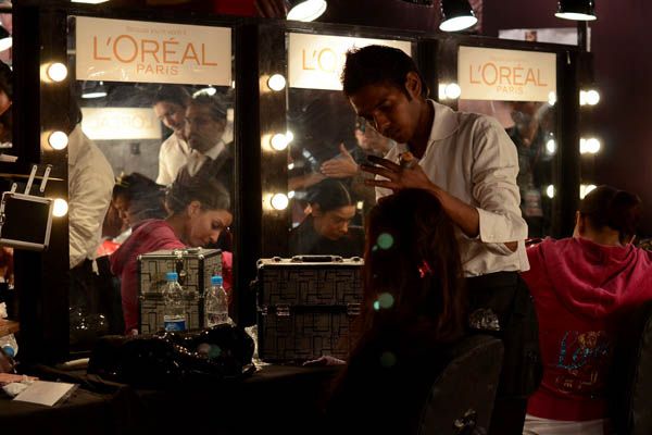 Backstage PFDC L'Oreal Paris Bridal Fashion Week 2011 - Day 1