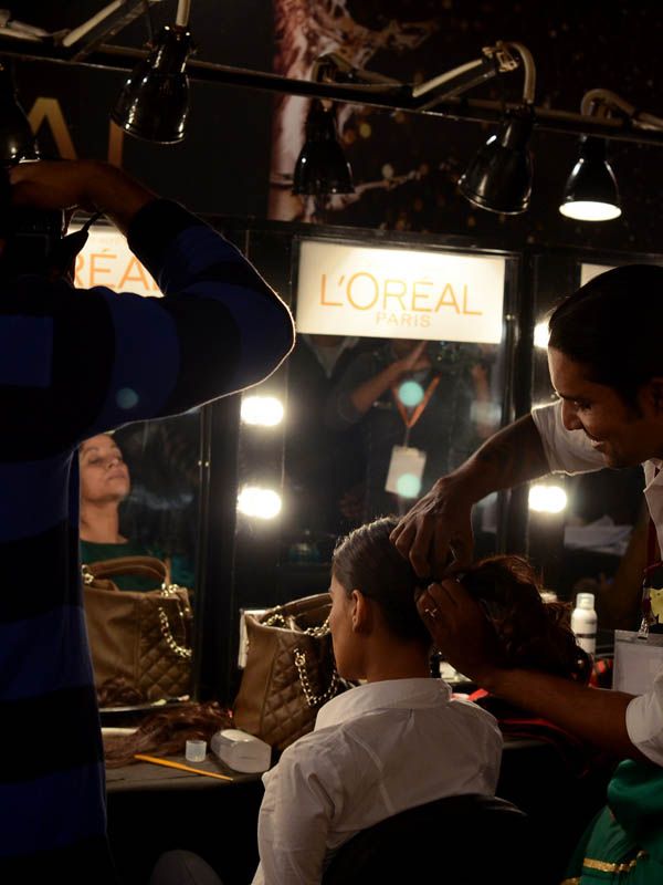 Backstage PFDC L'Oreal Paris Bridal Fashion Week 2011 - Day 1