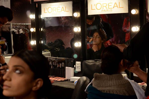 Backstage PFDC L'Oreal Paris Bridal Fashion Week 2011 - Day 1