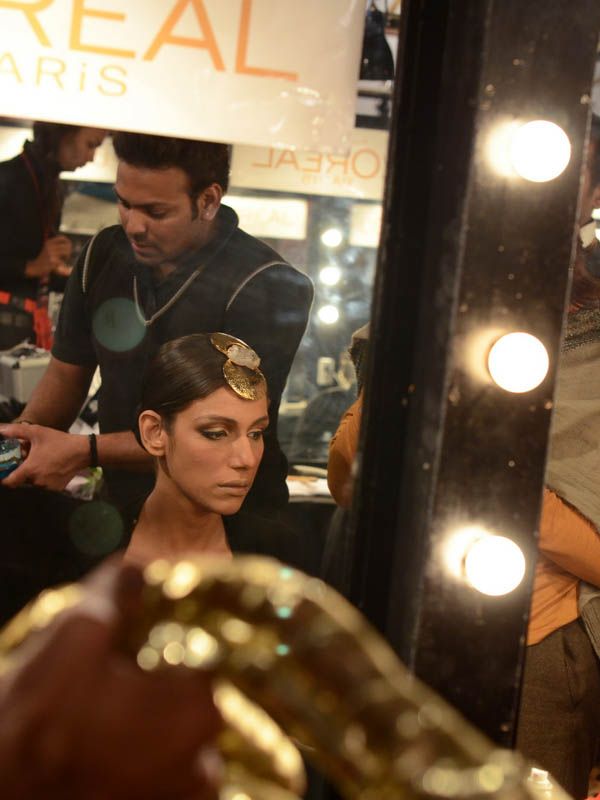 Backstage PFDC L'Oreal Paris Bridal Fashion Week 2011 - Day 1