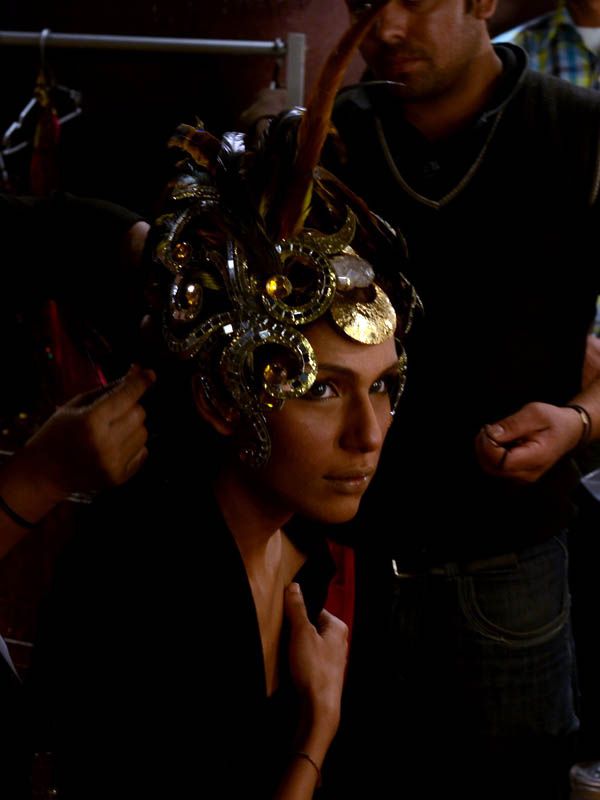 Backstage PFDC L'Oreal Paris Bridal Fashion Week 2011 - Day 1