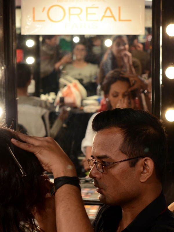 Backstage PFDC L'Oreal Paris Bridal Fashion Week 2011 - Day 1