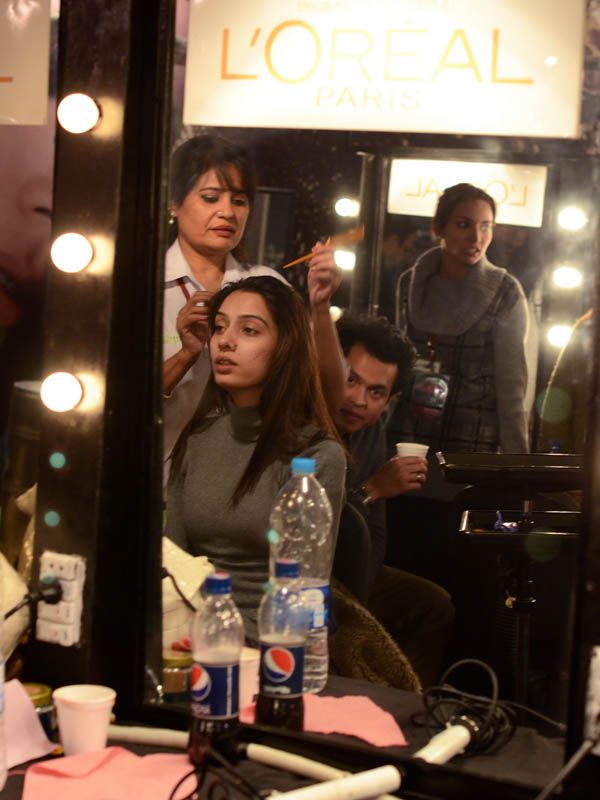 Backstage PFDC L'Oreal Paris Bridal Fashion Week 2011 - Day 2