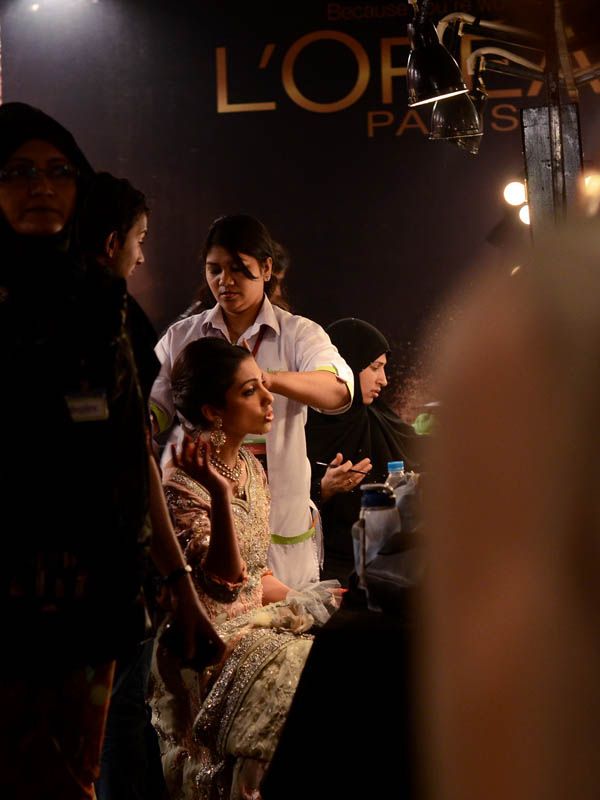 Backstage PFDC L'Oreal Paris Bridal Fashion Week 2011 - Day 2