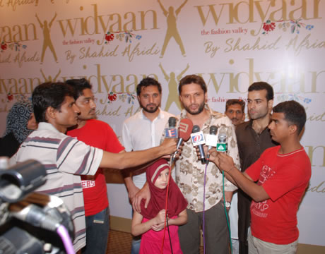 Launch of Widyaan - The Fashion Valley by Shahid Afridi