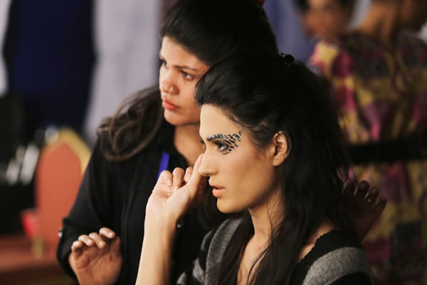 Backstage at Fashion Pakistan Week 2014