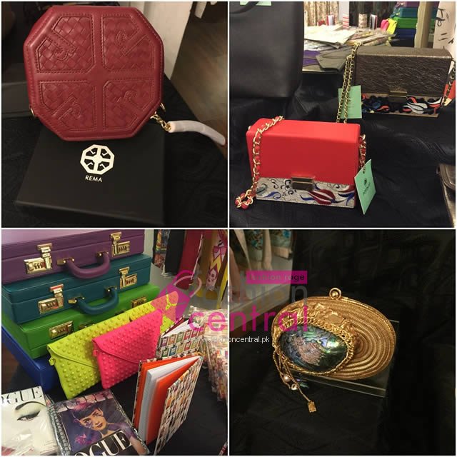 Clutches by Rema, Popinjay, 9Lines and Farah Talib Aziz on display at Fashion Day Out