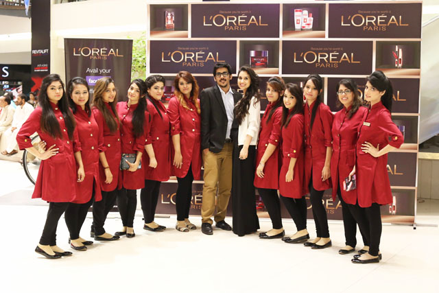 Fahad Feroze and Aale Mowjee with LOrÃ©al Paris Brand Ambassadors