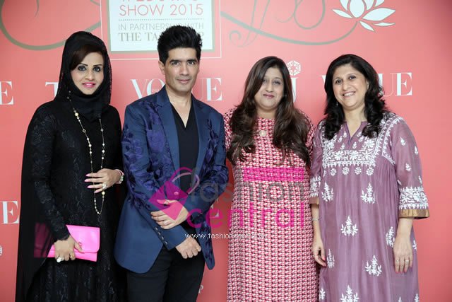 Sarah Belhasa, Manish Malhotra, Vogue India Editor Priya Tanna and CondÃ© Nast