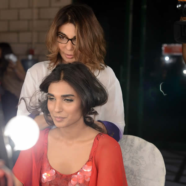 Backstage at Veet Celebration of Beauty