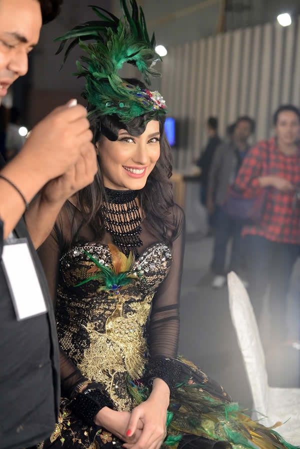 Backstage at VCB Karachi