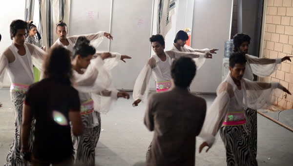 Backstage at Veet Awards