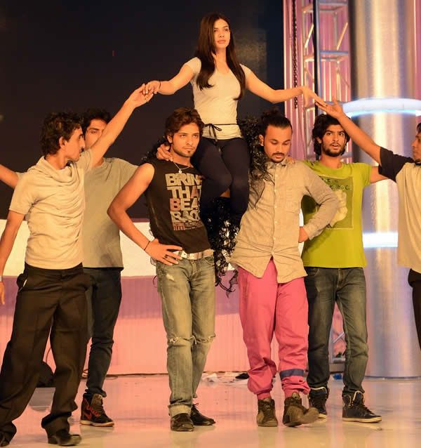 Backstage at VCB Karachi