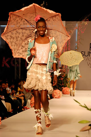 Fashion Designer Karma at PFDC Sunsilk Fashion Week Lahore