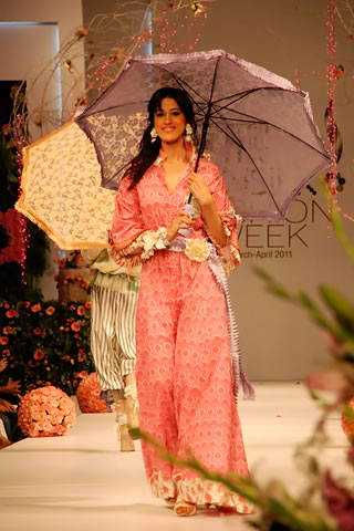 Fashion Designer Karma at PFDC Sunsilk Fashion Week Lahore