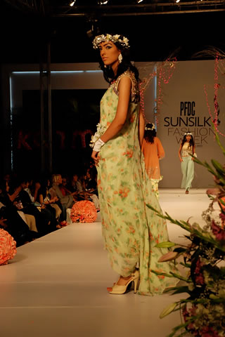 Fashion Designer Karma at PFDC Sunsilk Fashion Week Lahore