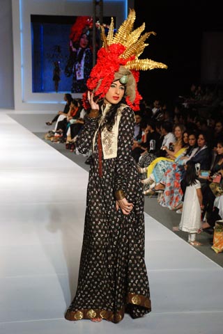 Pakistani Designer Akif Mahmood at PFDC Sunsilk Fashion Week 2011 Lahore