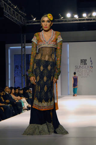 Pakistani Fashion Designer Nickie Nina at PFDC Sunsilk Fashion Week