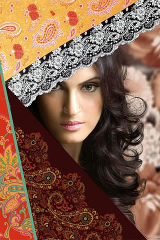 Nadia Hussain in Nishat Summer Lawn Collection 2010