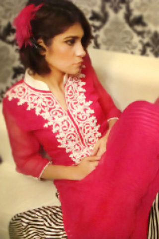 Hot red top by Xenab Ansari