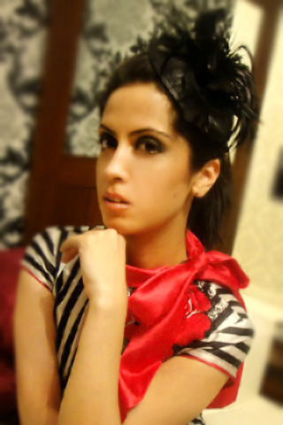 Hot red top by Xenab Ansari
