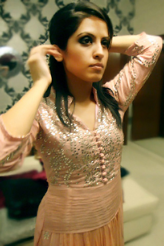 Long A-line shirt by Xenab Ansari
