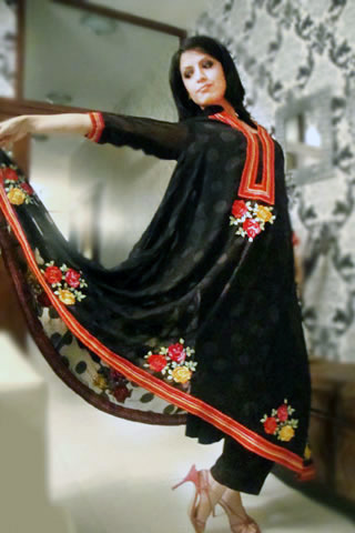 Long A-line shirt by Xenab Ansari