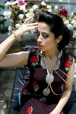 Long A-line shirt by Xenab Ansari