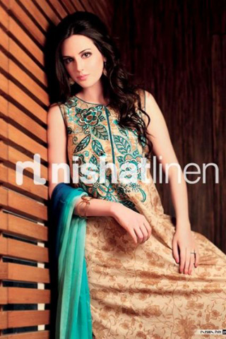 Festive Eid Lawn Collection 2012 By Nishat Linen