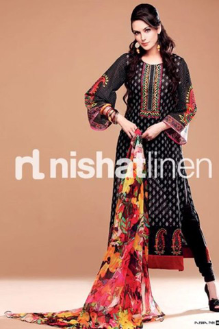 Festive Eid Lawn Collection 2012 By Nishat Linen