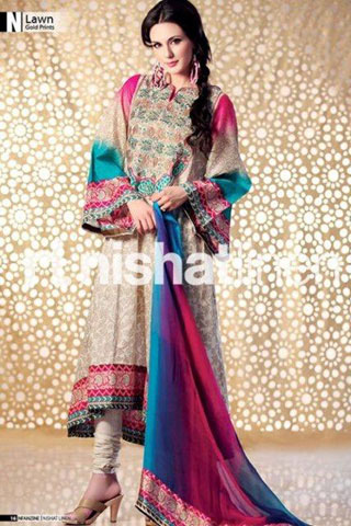Festive Eid Lawn Collection 2012 By Nishat Linen