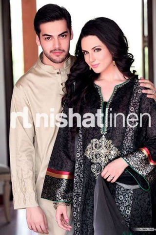 Festive Eid Lawn Collection 2012 By Nishat Linen