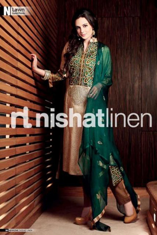 Festive Eid Lawn Collection 2012 By Nishat Linen