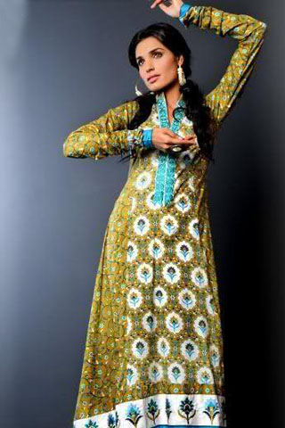 Jahanara Begum Lawn Collection 2012 By Yahsir Waheed