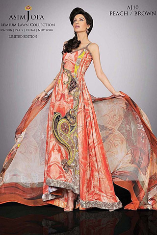 Latest Eid Collection 2012 by Asim Jofa, Eid Lawn Collection 2012 by Asim Jofa