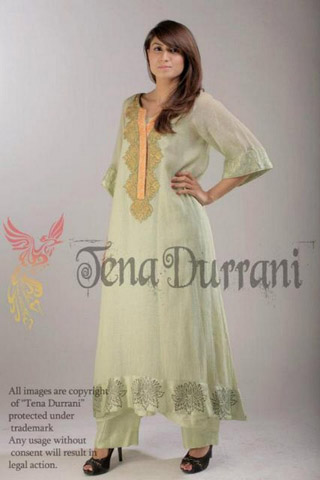Party Wear Summer Collection 2012 By Tena Durrani