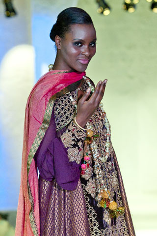 Sara Rohale Asghar at Pakistan Fashion Week London 2012